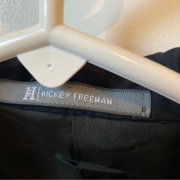 EUC Hickey Freeman three button black wool blazer size 4 - Picture 2 of 4
